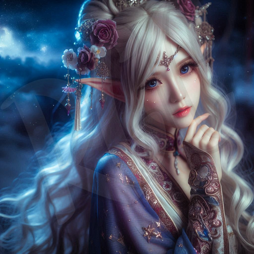 Moonlight fantasy elves