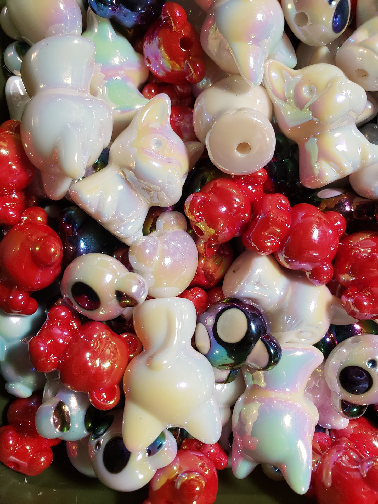 Dog,cat,bear & panda beads