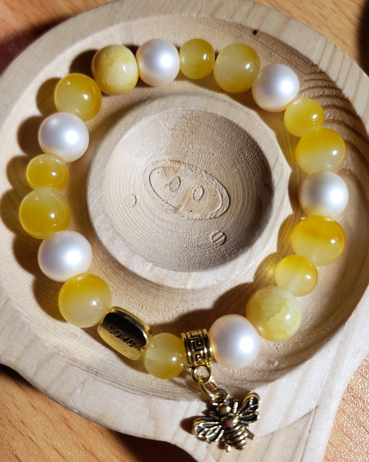 Yellow Bee Bracelet