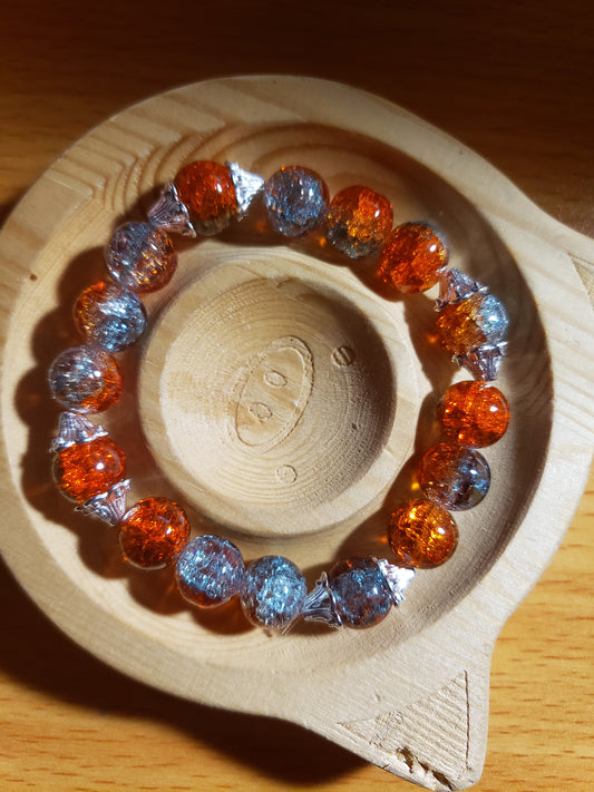 Orange/blue bracelet