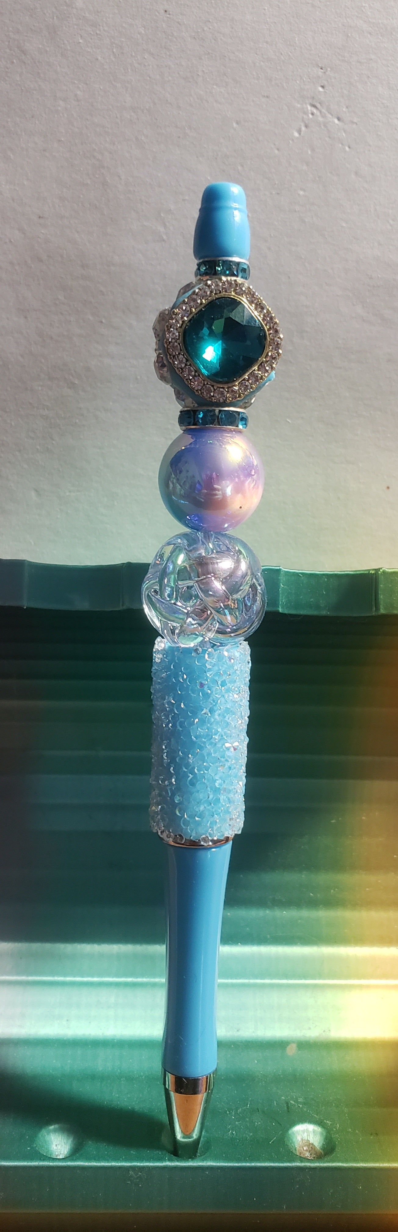 Blue stone pen