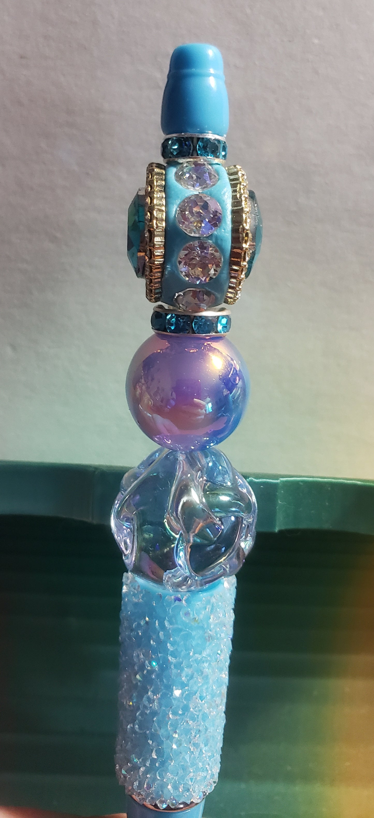 Blue stone pen