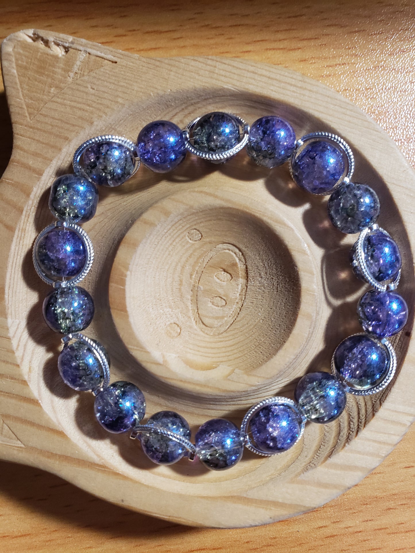 Purple shimmer bracelet
