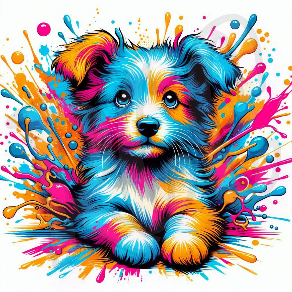 Colorful pup 1-3