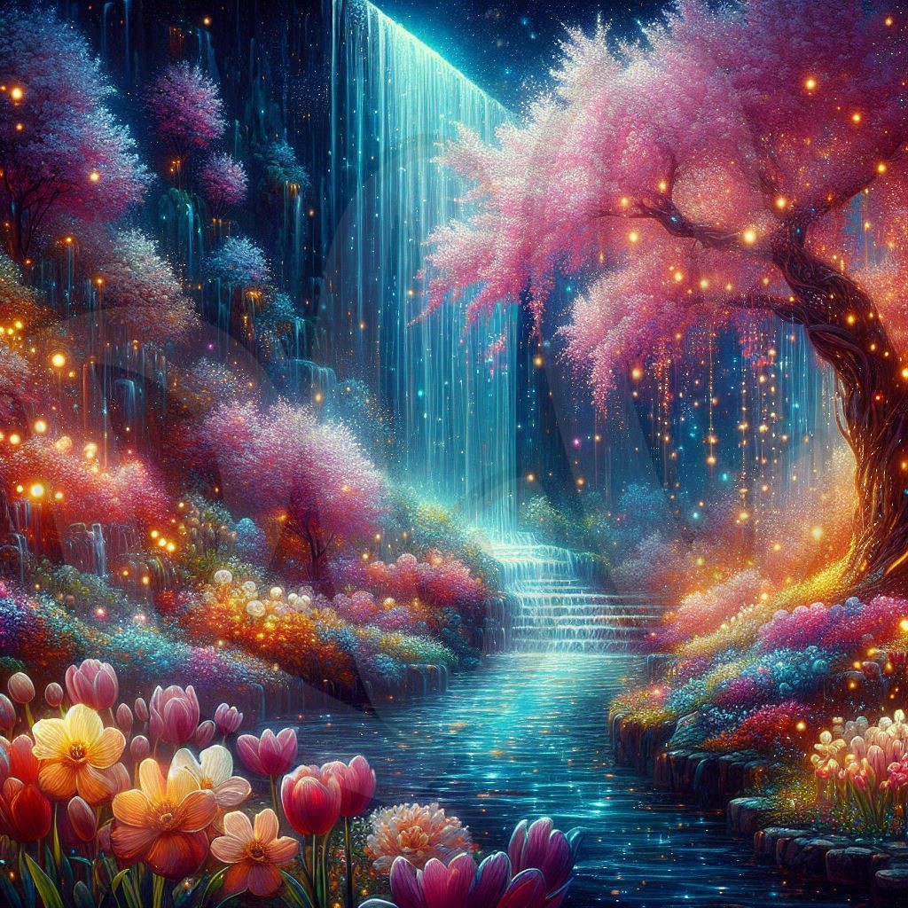 Tranquil Waterfall