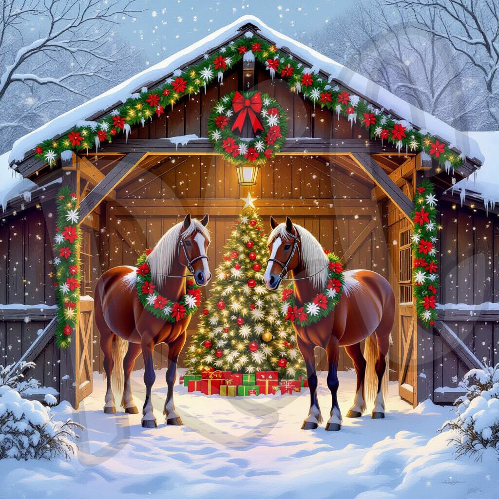 Christmas Horses