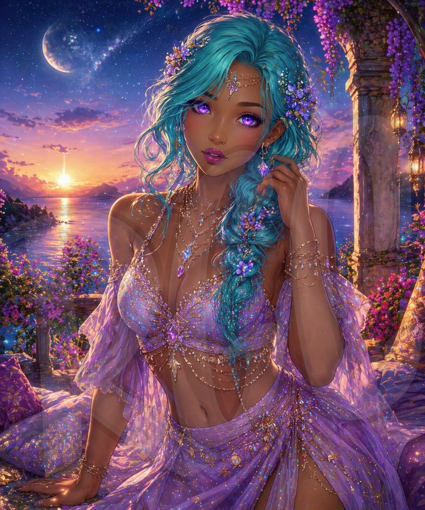 Moonlit Ocean Enchantress