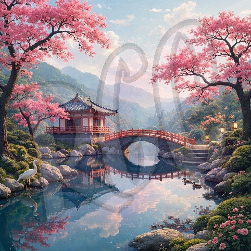 Blossom of Tranquil Reflections