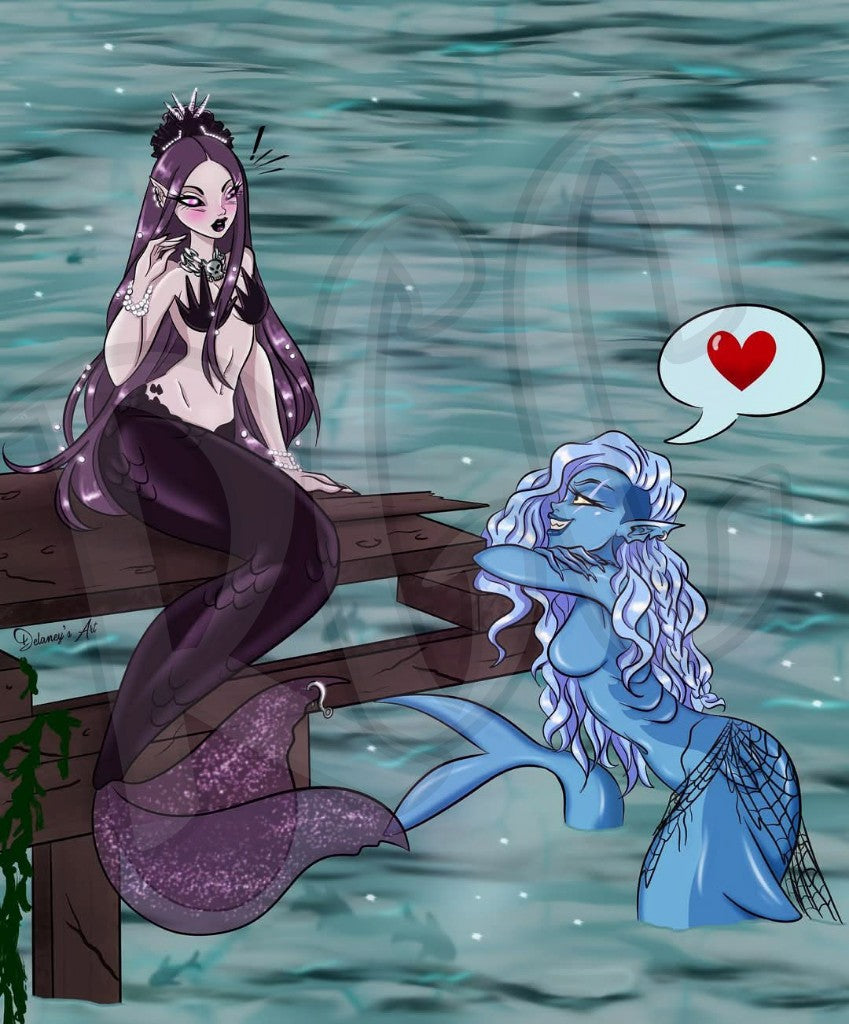 Sharkmaid & Mermaid Love