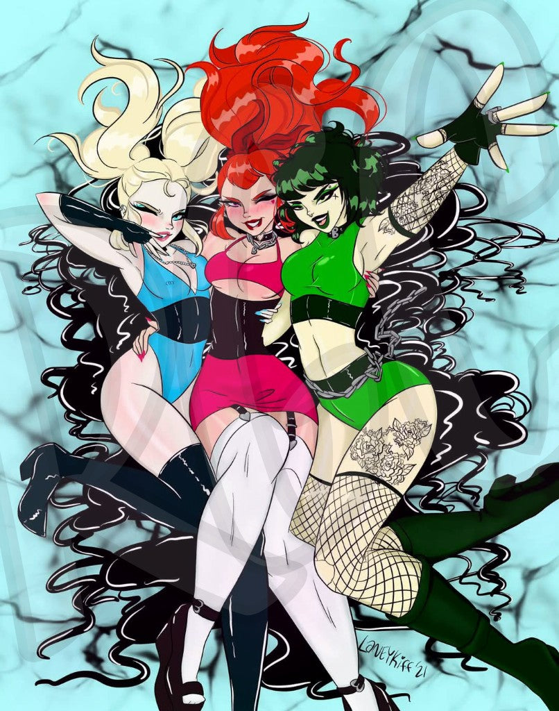 Power Punk Girls (Fully Hand-charted)