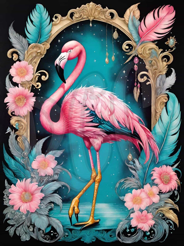 Royal Flamingo Reverie