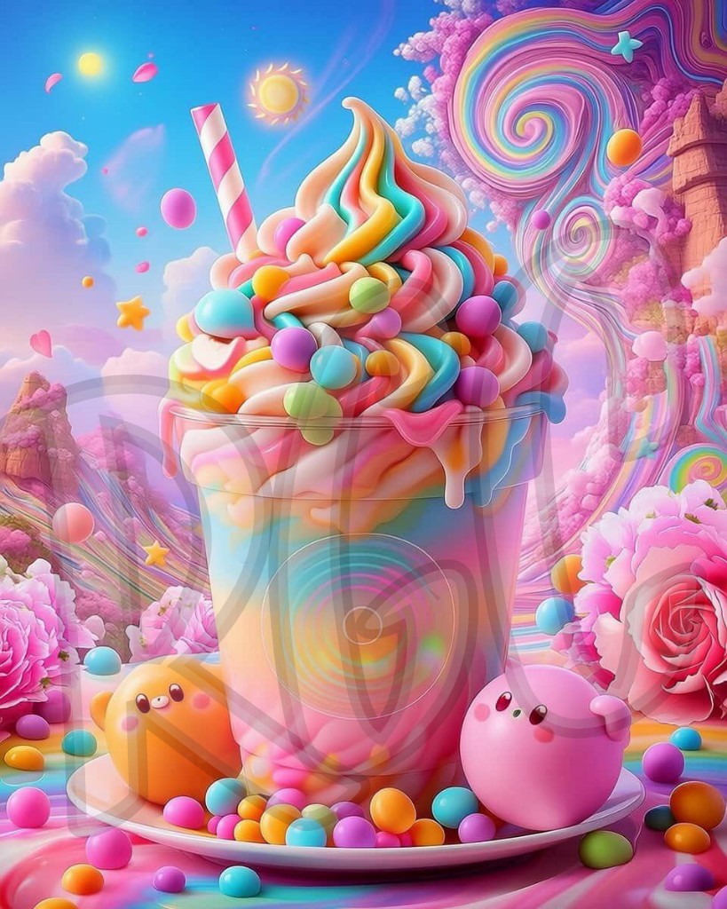 Rainbow Candy Boba