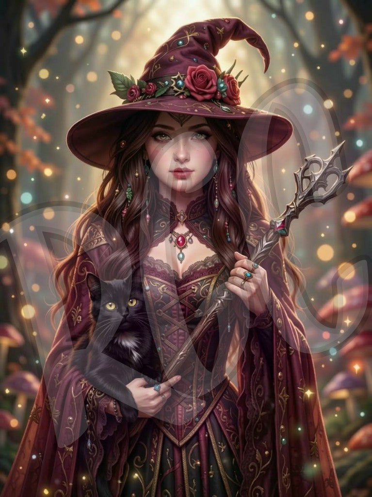 Crimson Rose Witch & her Midnight Familiar