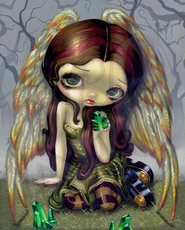 Angel with Emeralds