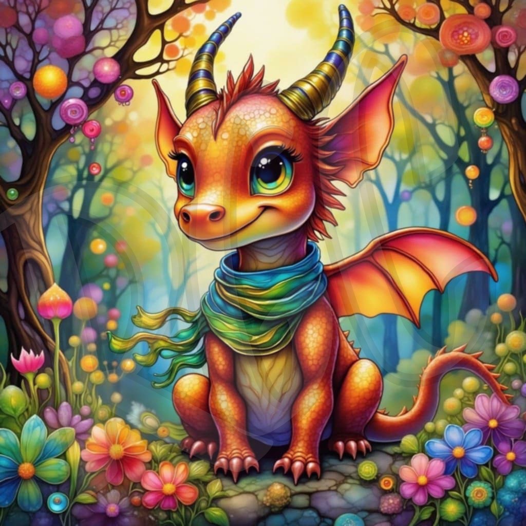 Dragon with horns