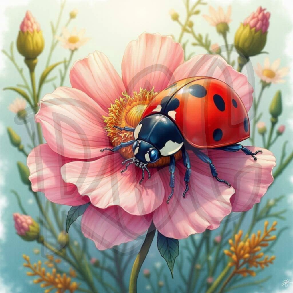 Ladybug on Flower