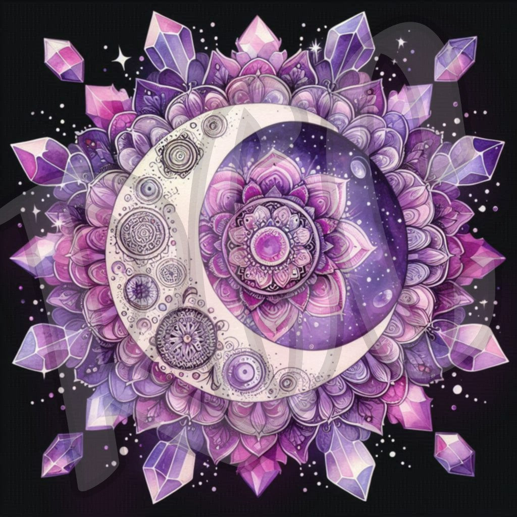 Purple Crystal Mandalas