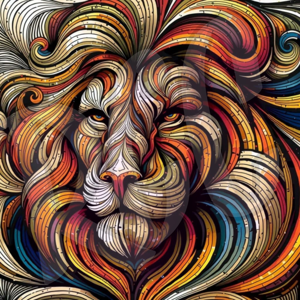 Mosaic Lion