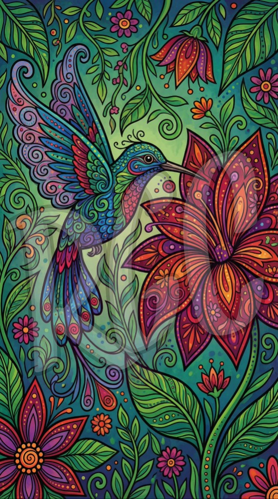Enchanted Hummingbird Garden