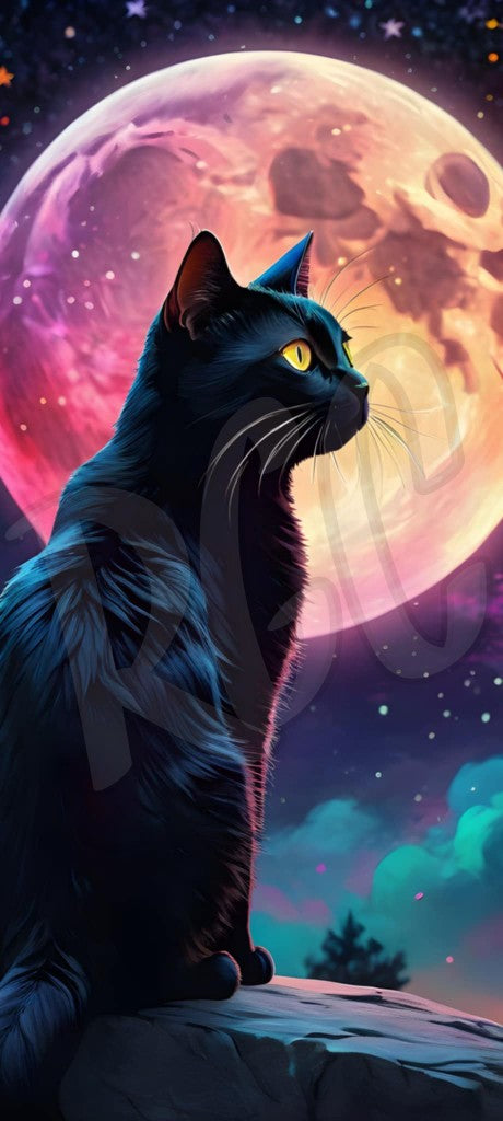 Black cat & Moon 1&2