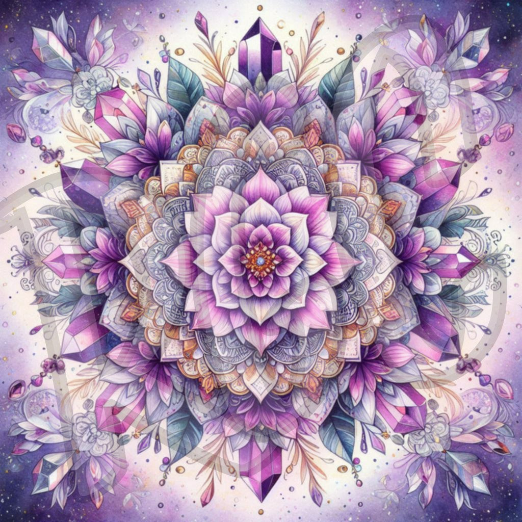 Purple Crystal Mandalas