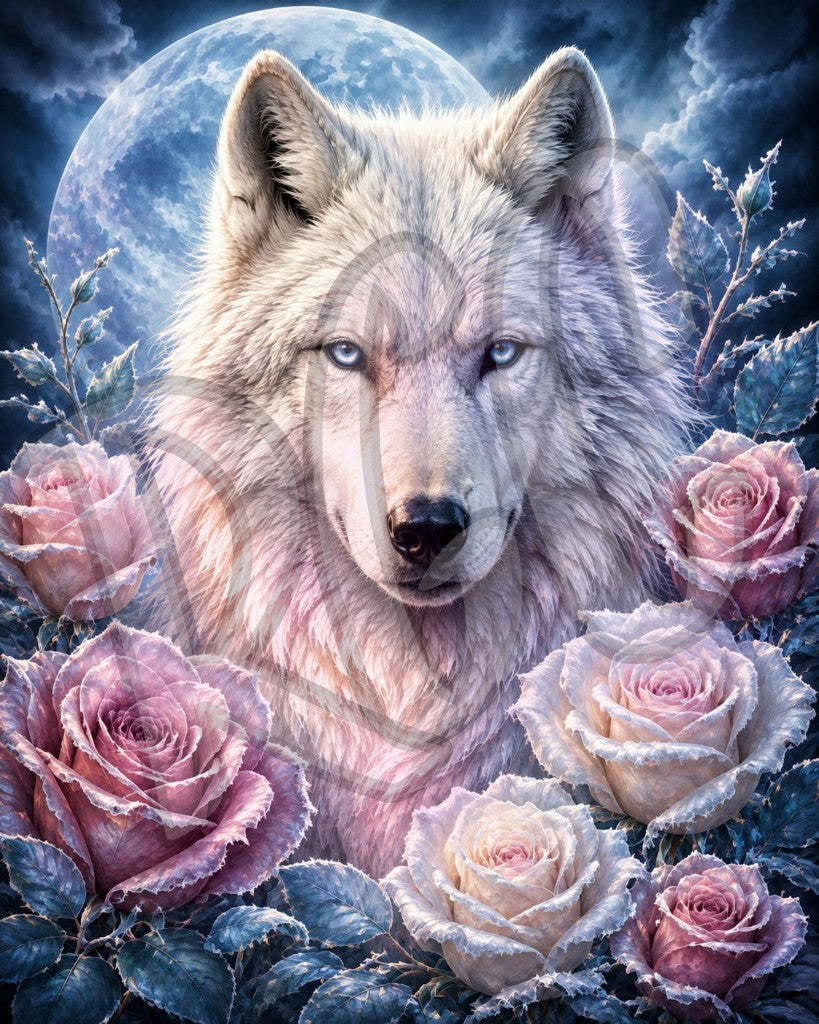 The Frost Rose Wolf