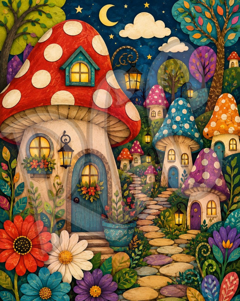 The Mushroom Lantern Village