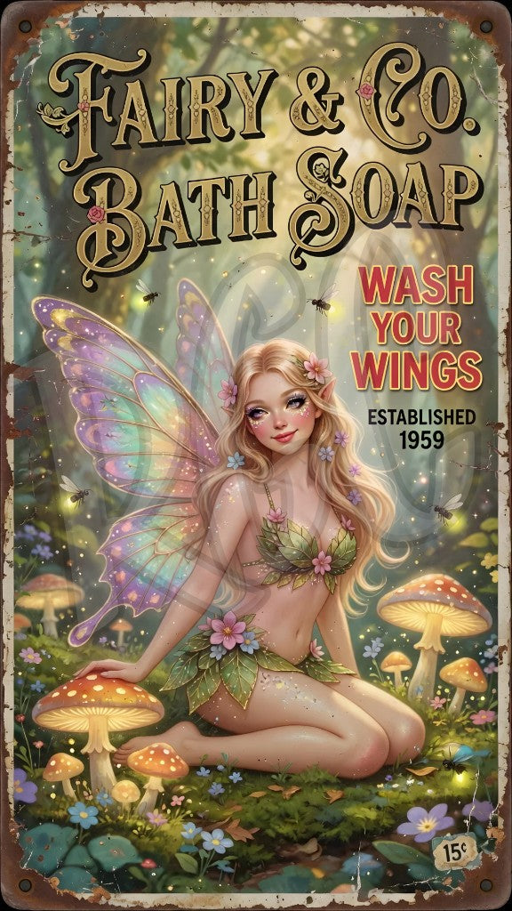 Vintage Fairy Sign