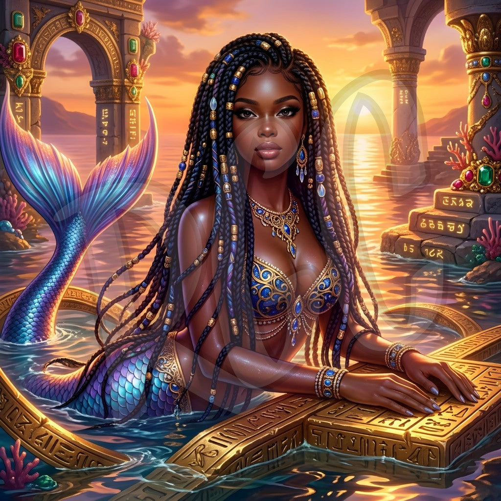 Underwater Temple Mermaid