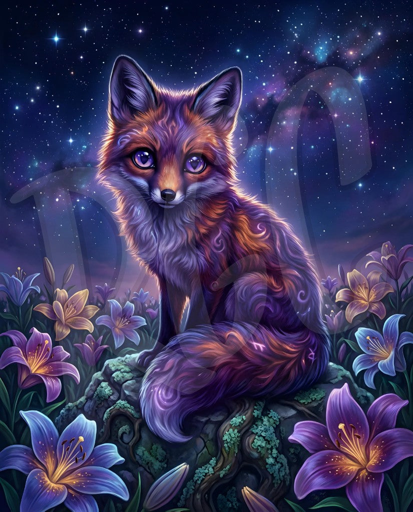 Fox in the Wildflowers
