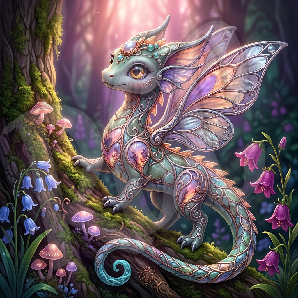 Mystical Mosaic Dragon