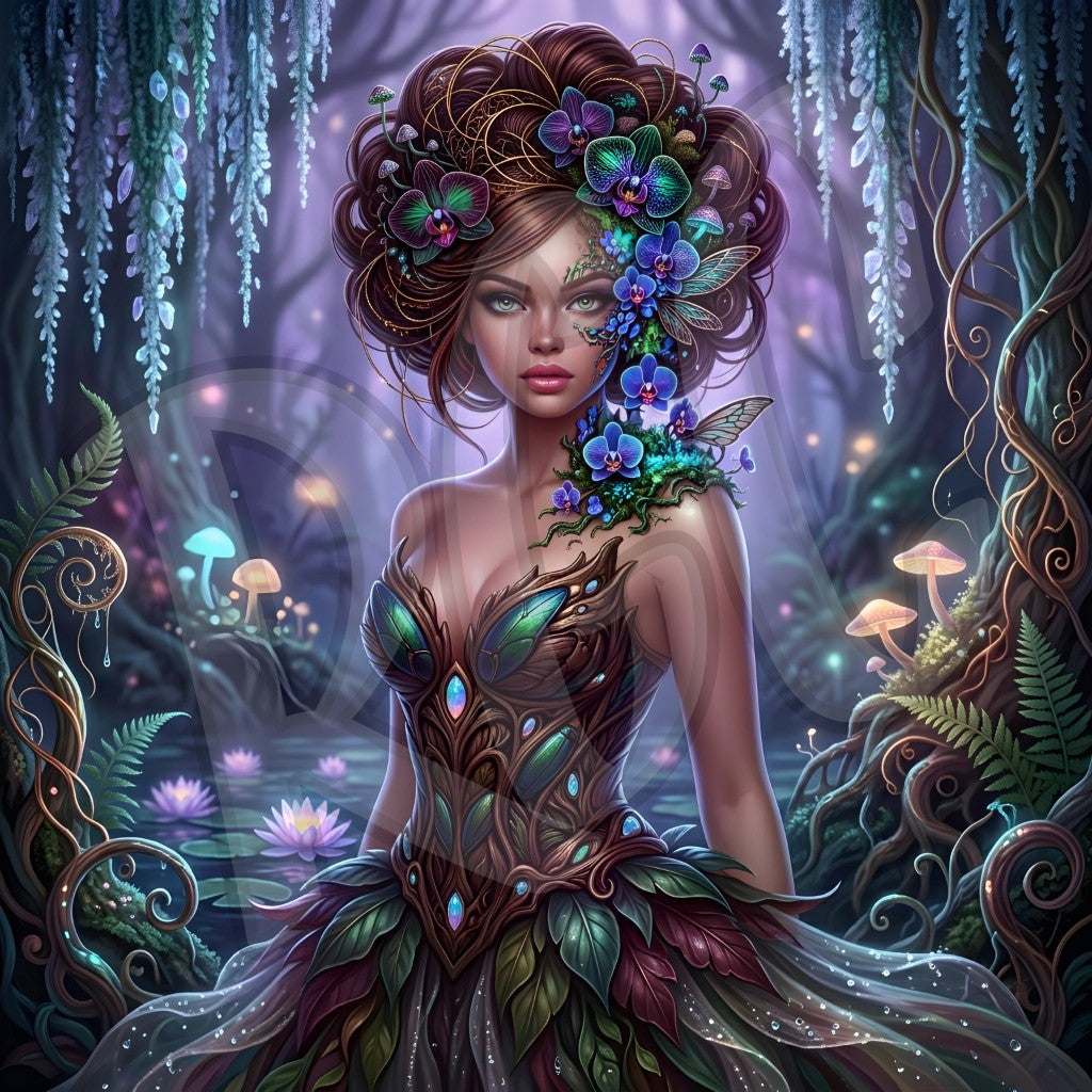 Mystical Orchid Forest Fairy