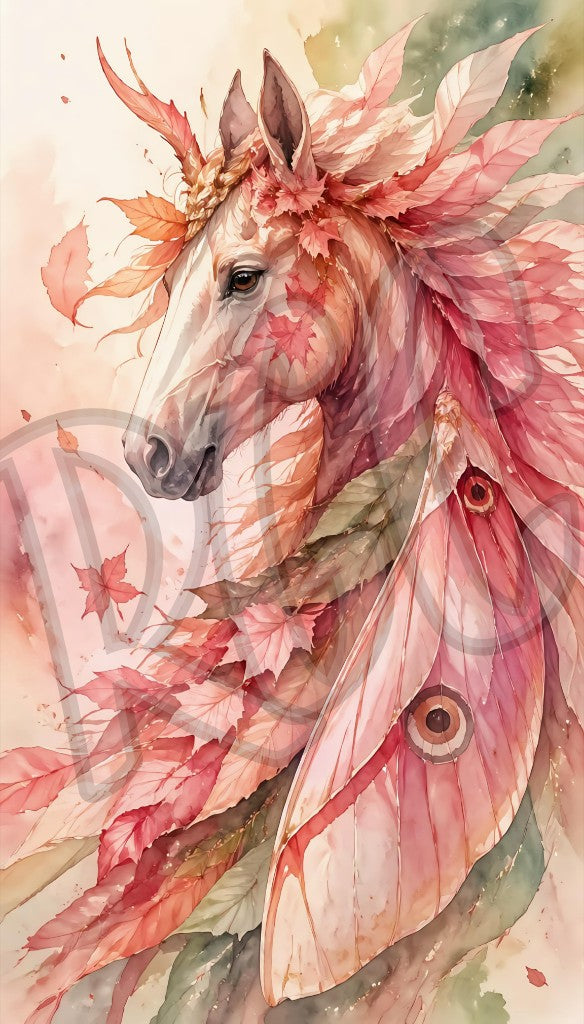 Pink Autumn Unicorn
