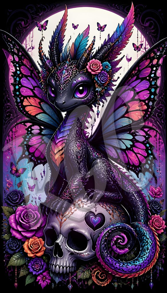 Mystic Skull Butterfly Dragon