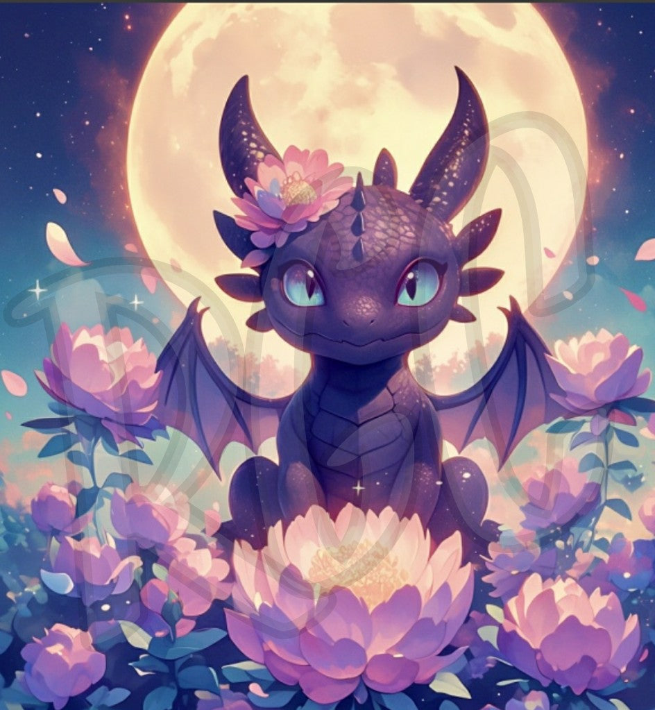 Moonlit Lotus Dragon