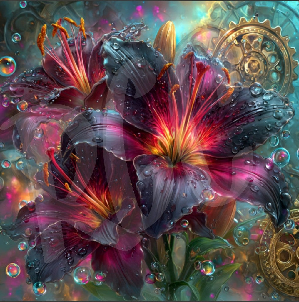 Eternity Black Flowers