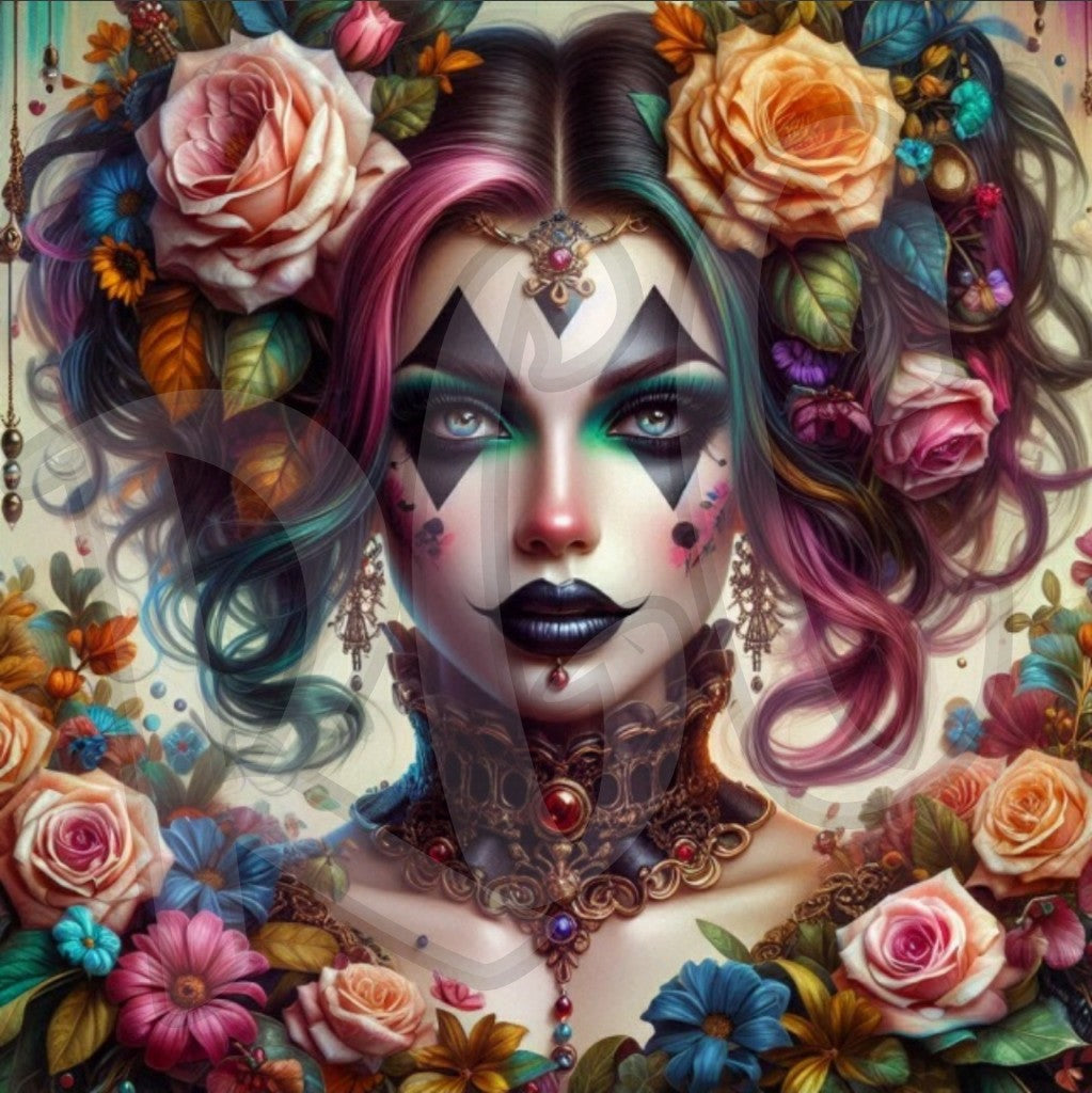 Floral Clown Girl