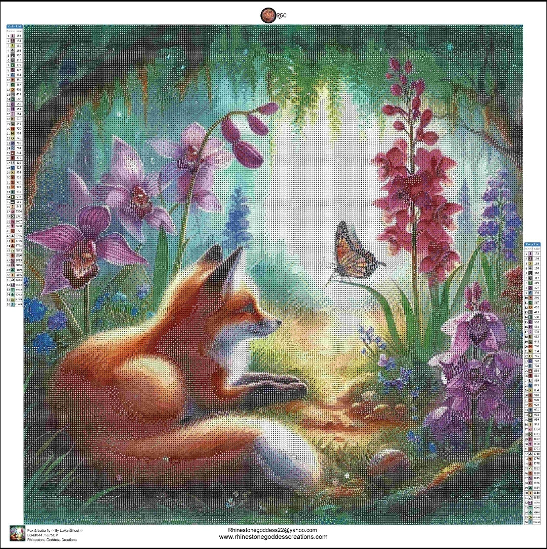 Fox & butterfly