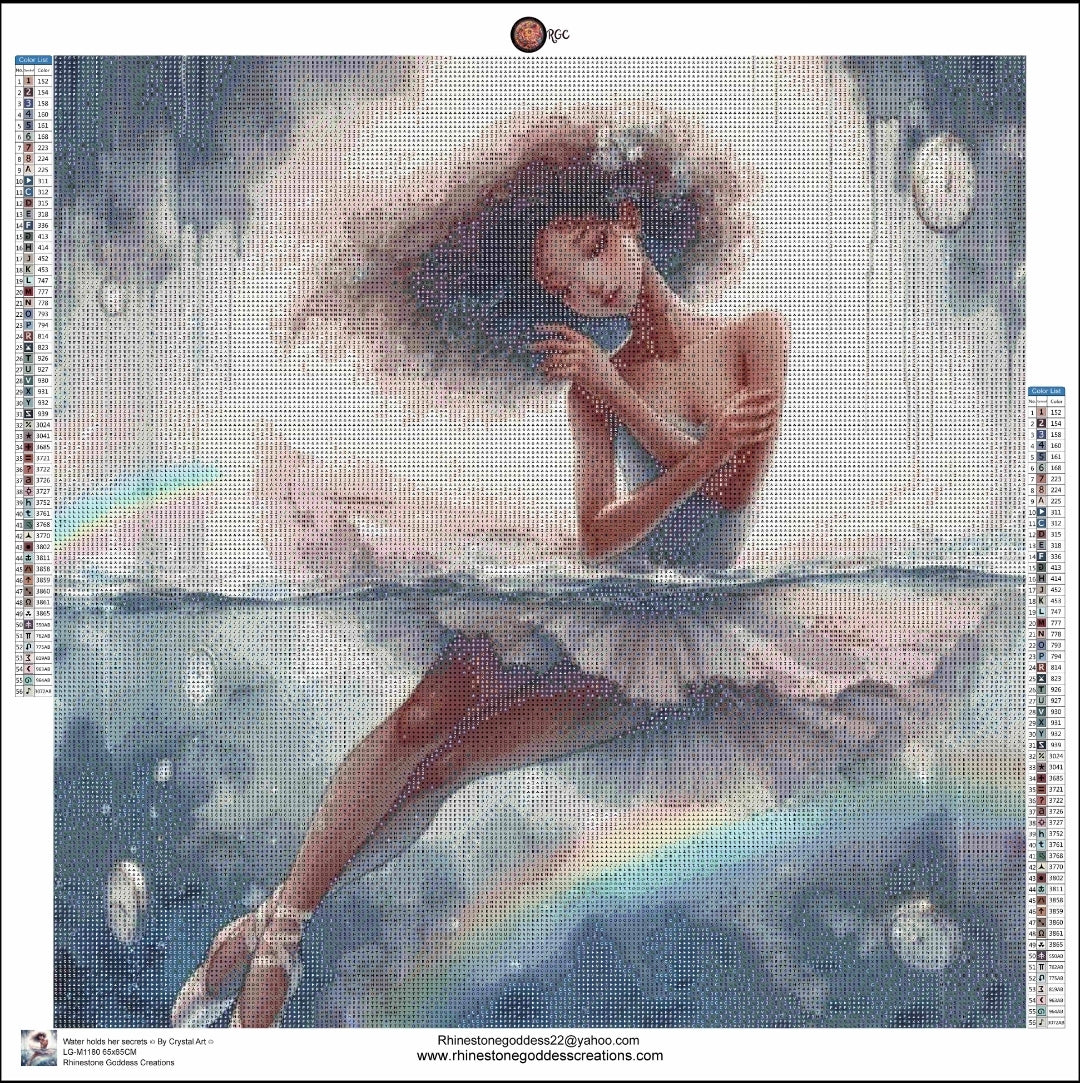 Water holds her secrets