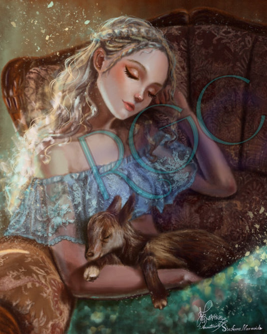 Nap with the little lamb