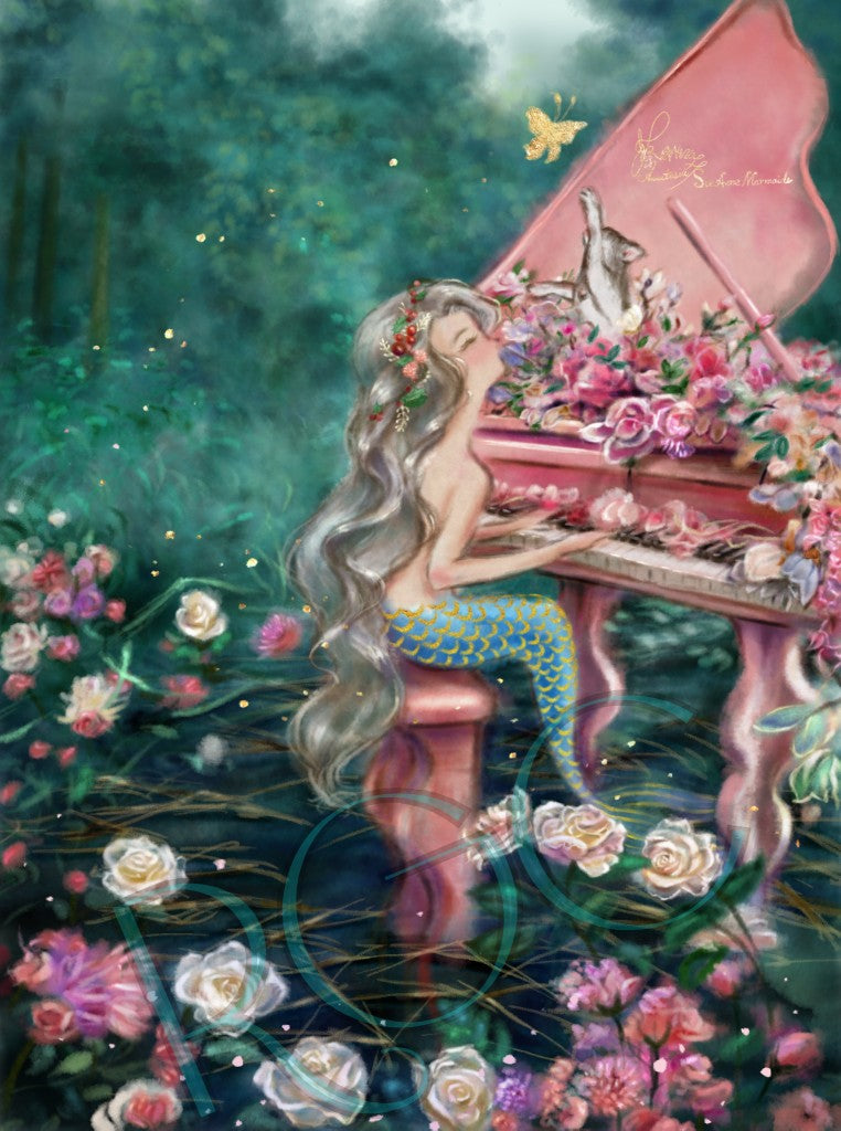 Piano by the lake