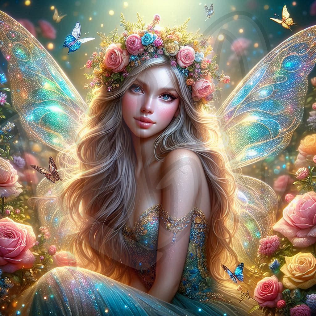 Shimmery Floral Fairy