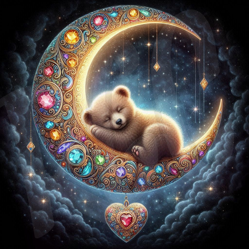 Bear on the moon