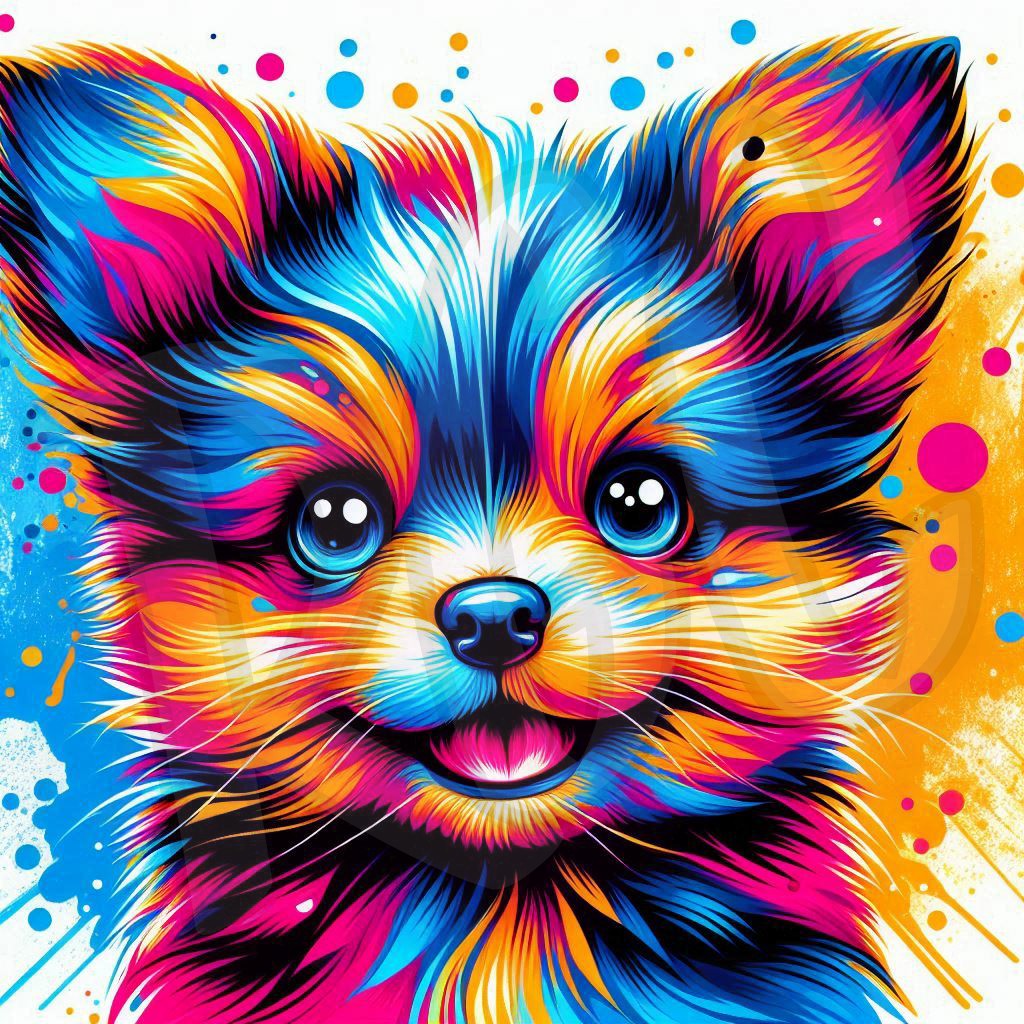 Colorful pup 1-3