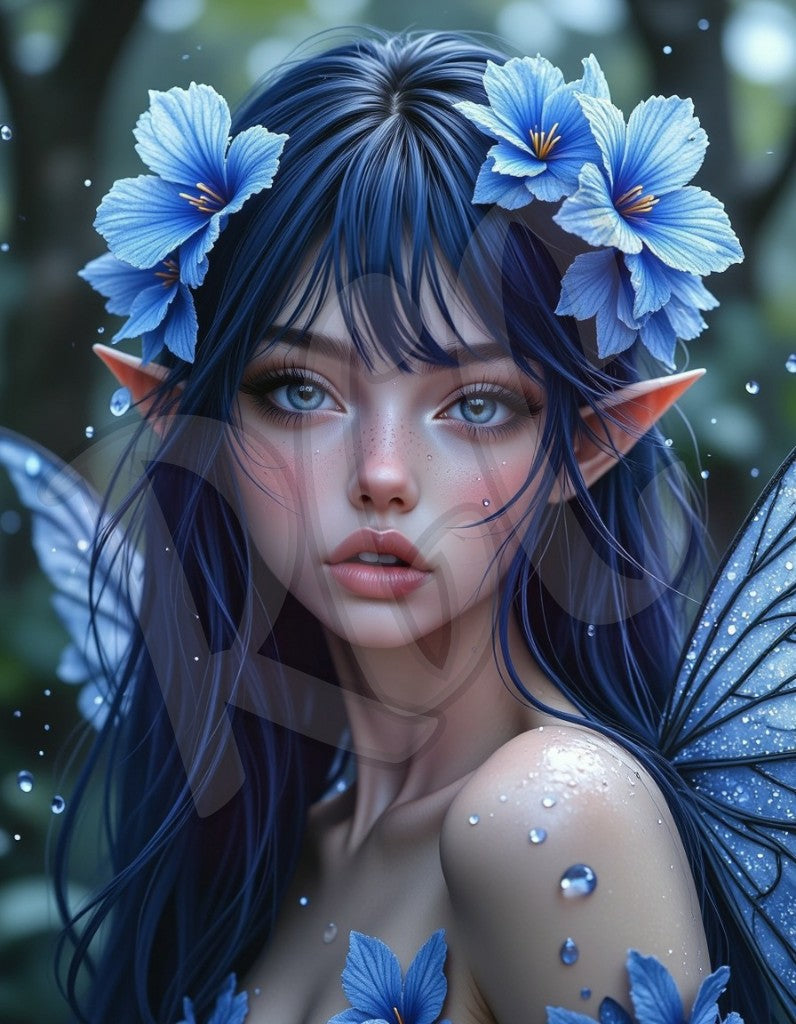 Blue Floral Fairy