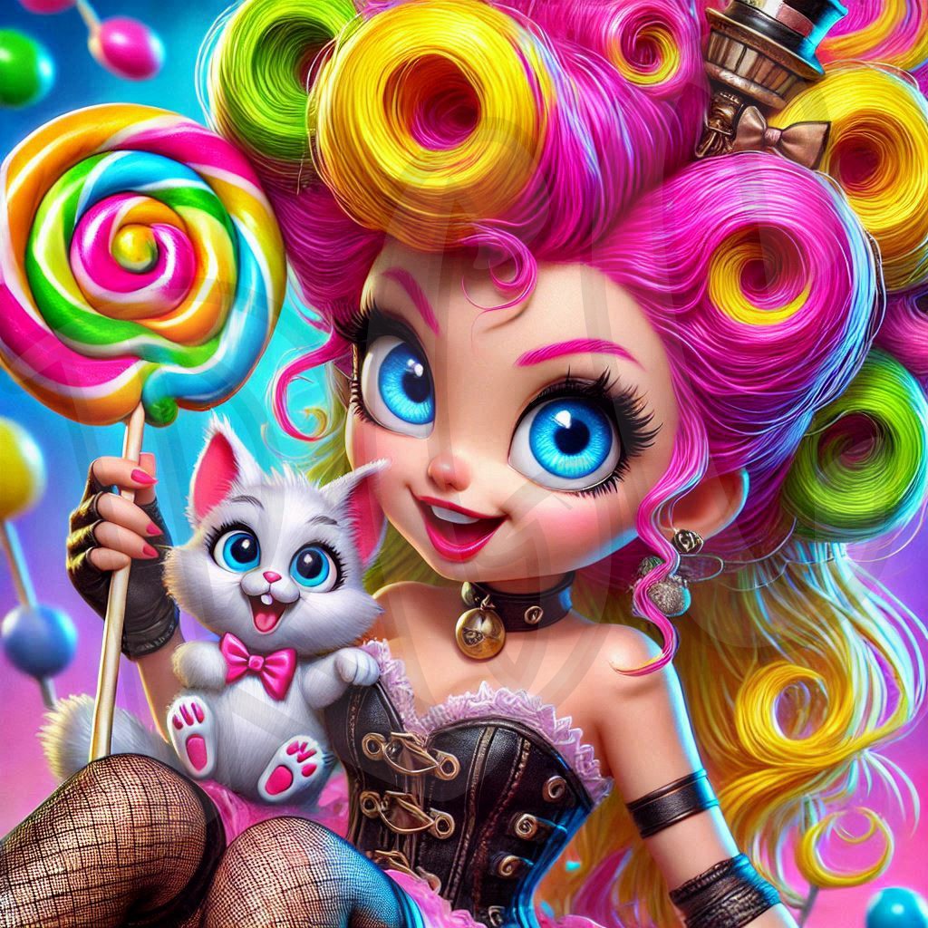 Cat, Candy & Steampunk Charm
