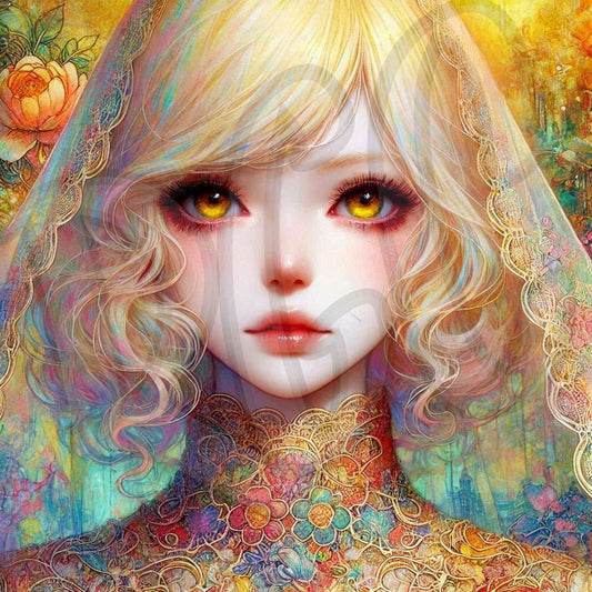 Yellow Tapestry Woman 1&2