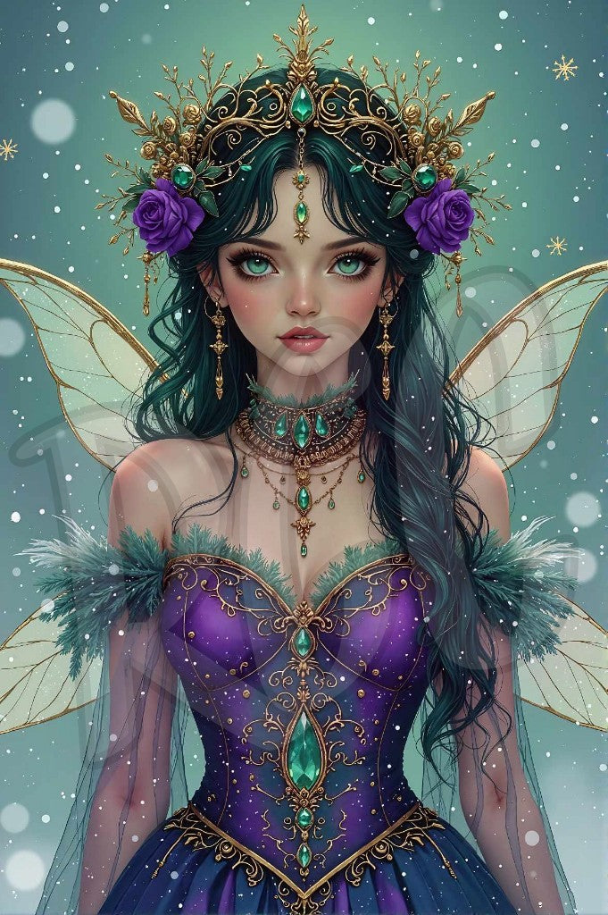 Emerald & Gold Fillagree Fairy