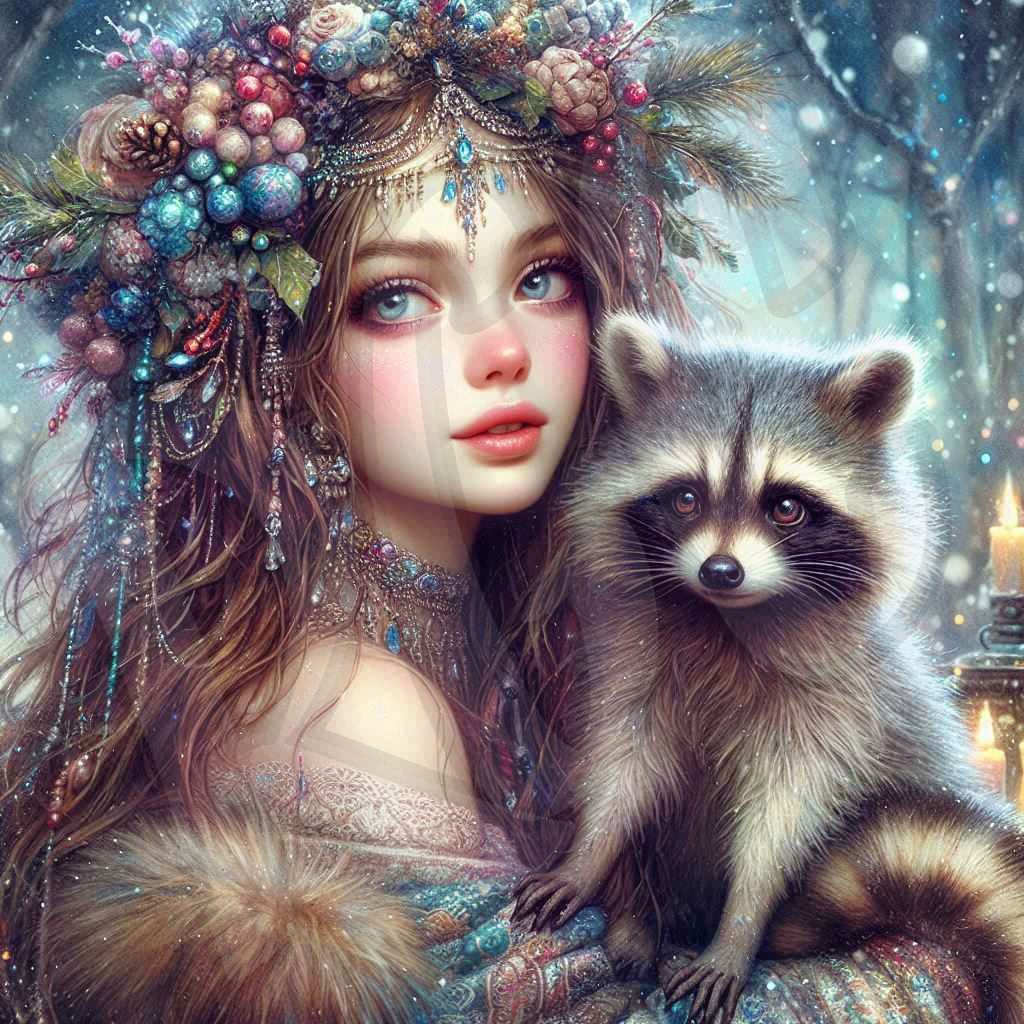 Woodland Princess & Raccoon 1&2