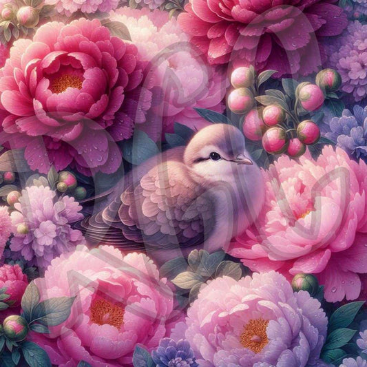 Nestled in the flowers